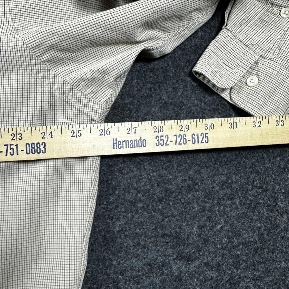Polo Ralph Lauren Shirt Blake SZ L Tan White Striped Button Down Cotton‎ Relaxed